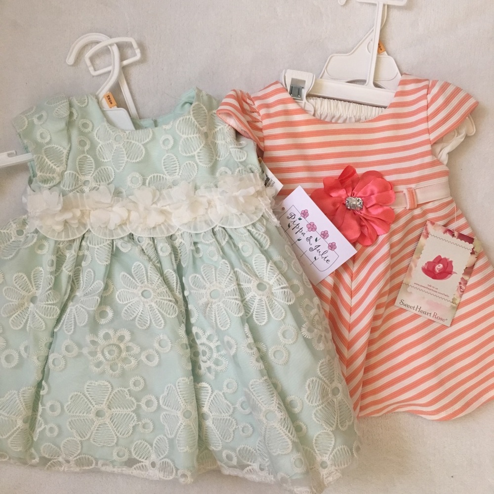 Girls Formal Spring Dresses Bundle 12 Months